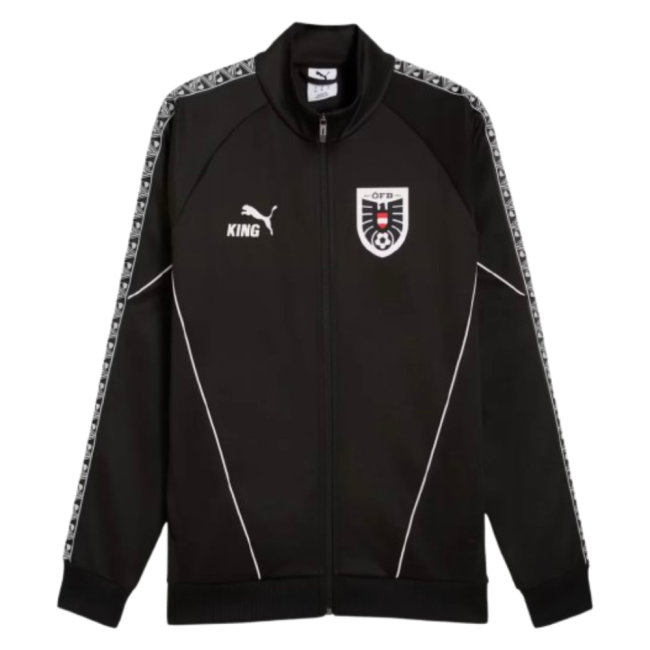 2026-2027 Austria KING Anthem Jacket (Black)-SoccerKits Hub | Buy Soccer Jerseys Online